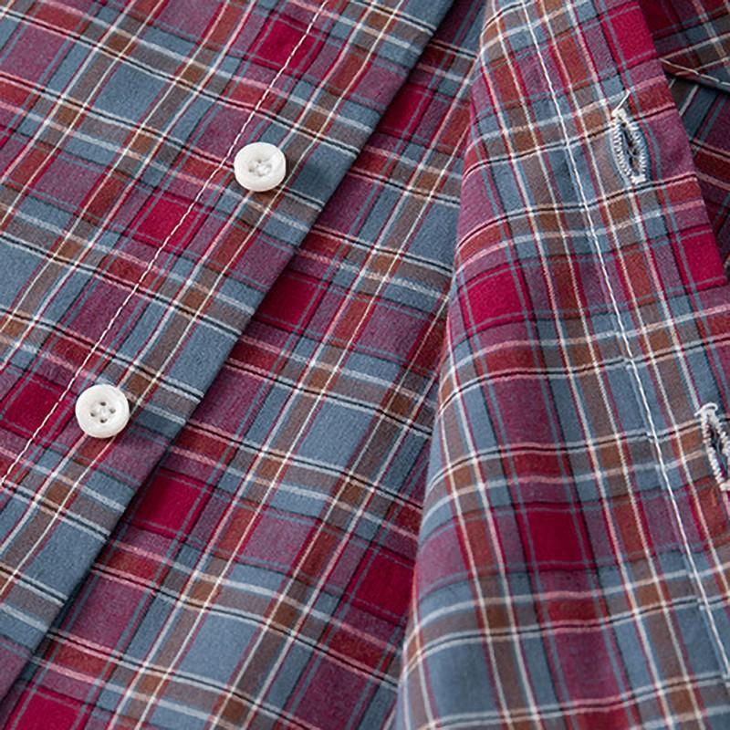 Детская рубашка, одежда, летние тонкие блузки, одежда для маленьких мальчиков, клетчатые хлопковые топы с лацканами, рубашки для детей 1–6 лет