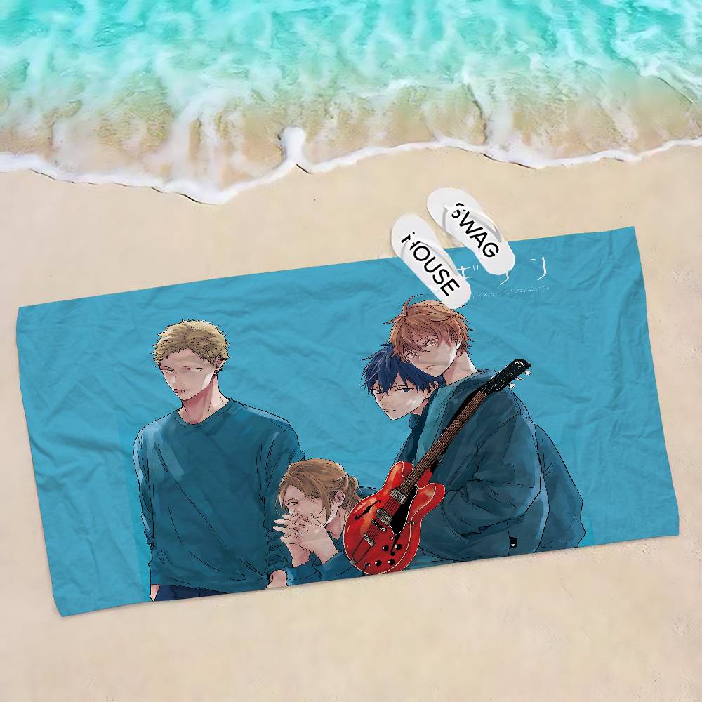 Japanses Cartoon Given Anime Beach Swimming Towel Soft Absorbent Washcloth Children's Gifts for Kids Travel Camping Gym