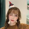 Fluffy Plush Christmas Headband Christmas Hat Children Headwear Cartoon Santa Claus Hairband