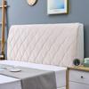 Plaid Headboard Covers Soft Bag Backrest All-inclusive Dust Protector Comfy Twin Bedspreads Queen King Solid Color Bed Cover