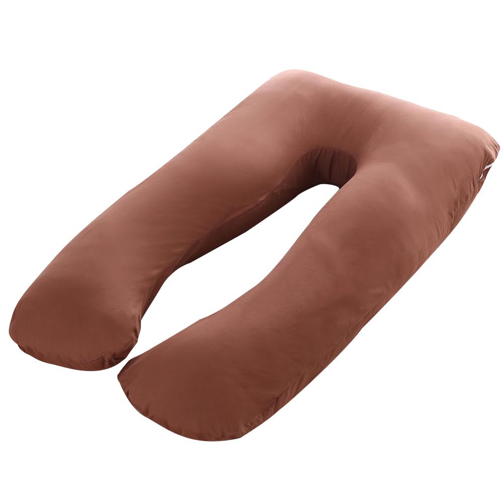 Pregnant Women Pillowcase U Shape Side Sleepping Bedding Maternity Cushion Cover (Pillow Core Not Included)