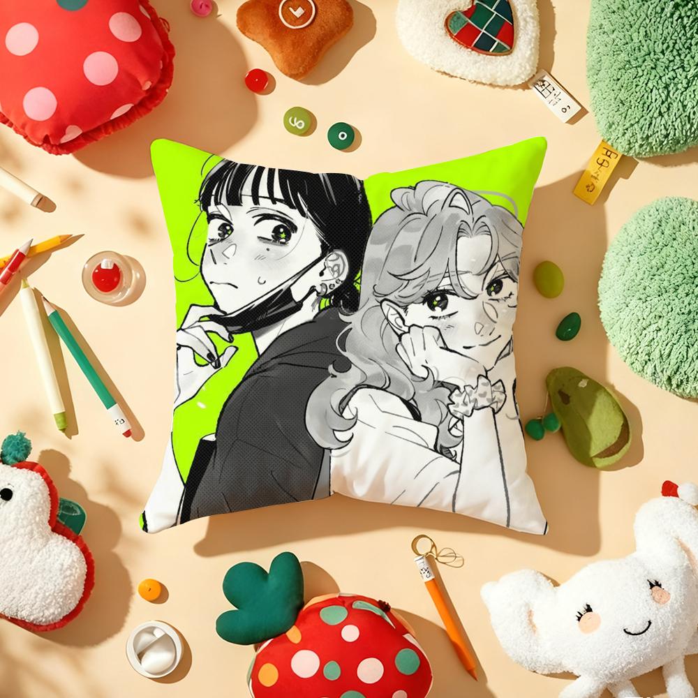 Cushion Cover Plush Fabric Soft DoubleSided Printed Sofa Warm Winter Home Gift Pillow Aya OOosawa Koga MMitsuki Stickers