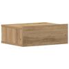 VidaXL Floating Bedside Table Artisan Oak Engineered Wood, Nightstand, Bed Cabinet, End Table, Table 861121