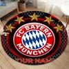FC Bayern Munchen Custom Name Round Area Rug,Carpet Rug for Living Room Bedroom Sofa Playroom Decor,Non-slip Floor Mat