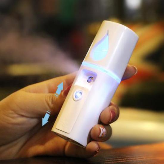 Ультразвуковой портативный мини-диффузор, перезаряжаемый через USB портативный увлажнитель воздуха, отпариватель для лица, распылитель воды