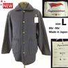 NEW Tag Unused 80s-90s Japan Vintage Impressions Wool Cardigan Men's L Navy(USED)
