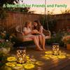 LED Sunflower Solar Garden Lantern Colorful Projection Hanging Solar Lantern