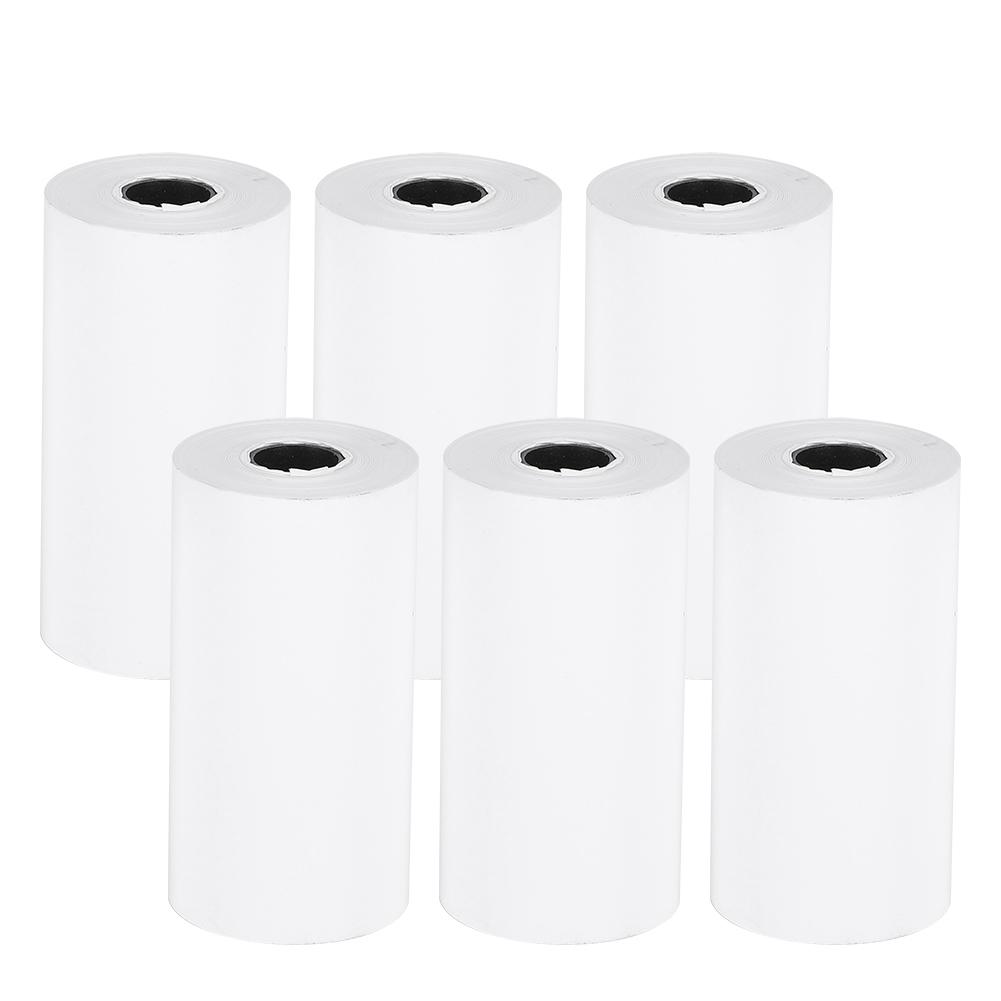 6 Rolls 57x30mm Thermal Receipt Paper Professional Printing Accessory for Small Printer