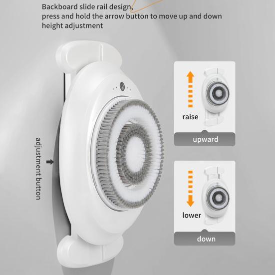 Автоматическая щетка для спины Электрический эксфолиатор и массажер для тела Настенная водонепроницаемая душевая щетка для глубокой очистки