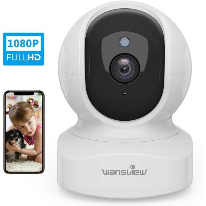 Caméra De Surveillance - Wansview - 1080P - Détection De Mouvement - Audio Bidirectionnel - Intérieur