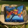 Colored Tree Cushion Cover Soft Reversible Durable Pillow Cover MultiScene Use for Home Car Daily Comfort