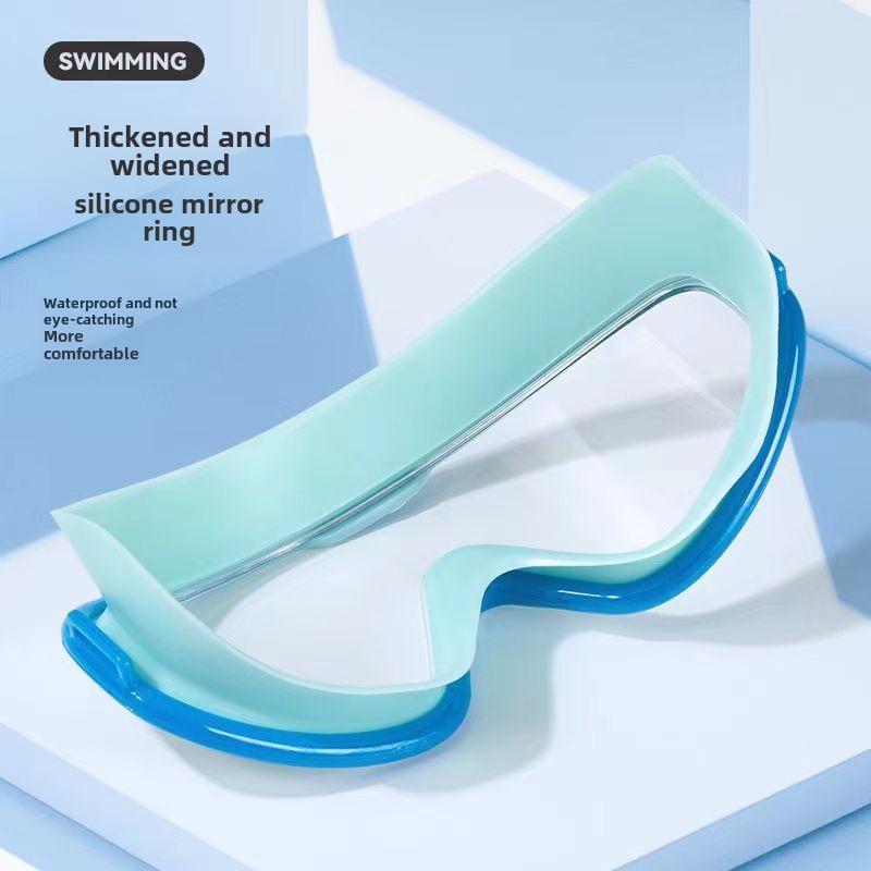 Очки для плавания унисекс с большой оправой для защиты от близорукости – противотуманные, с высоким разрешением, водонепроницаемые для взрослых