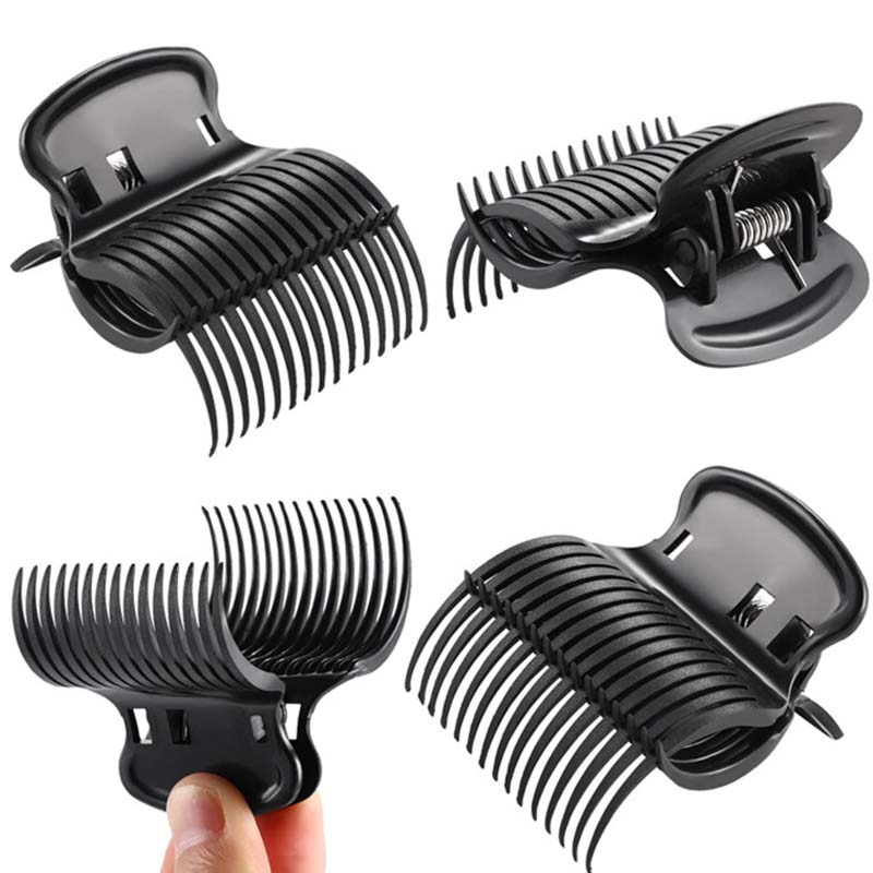 12 шт. зажимы для бигуди для волос, зажимы для термобигуди, зажимы для завивки волос, зажимы для салонной изоляции, черный/белый цвет