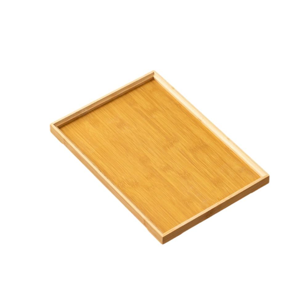 Bamboo Tea Set Serving Tray Smooth Surface Brunch Tray Household Storage Tray Breakfast