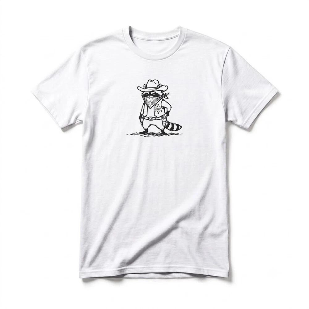 Cute Raccoon Bandit Funny Racoon Gift For Friends White TShirt 2