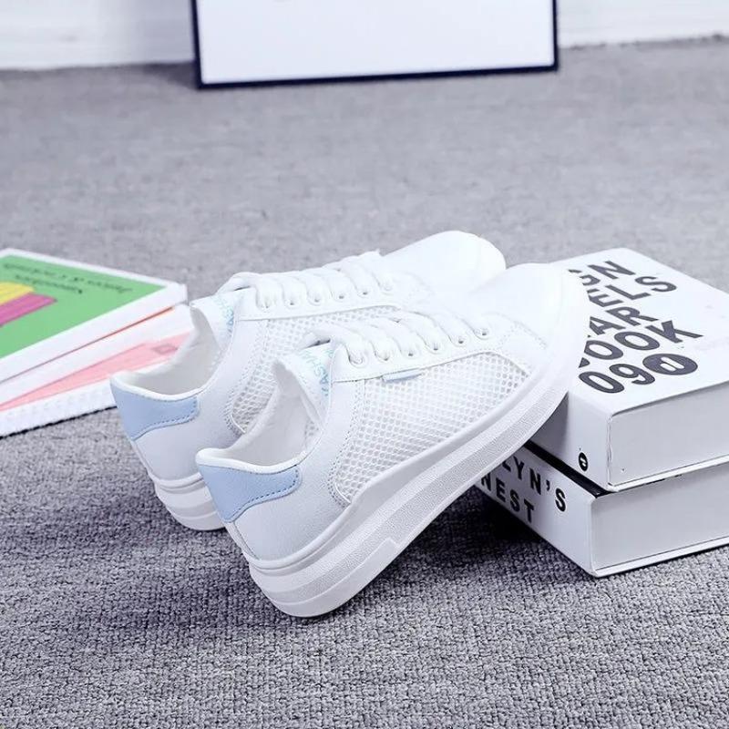 Обувь женская 2024 тренд женские повседневные кроссовки летние удобные дышащие туфли на платформе для женщин универсальные туфли на шнуровке