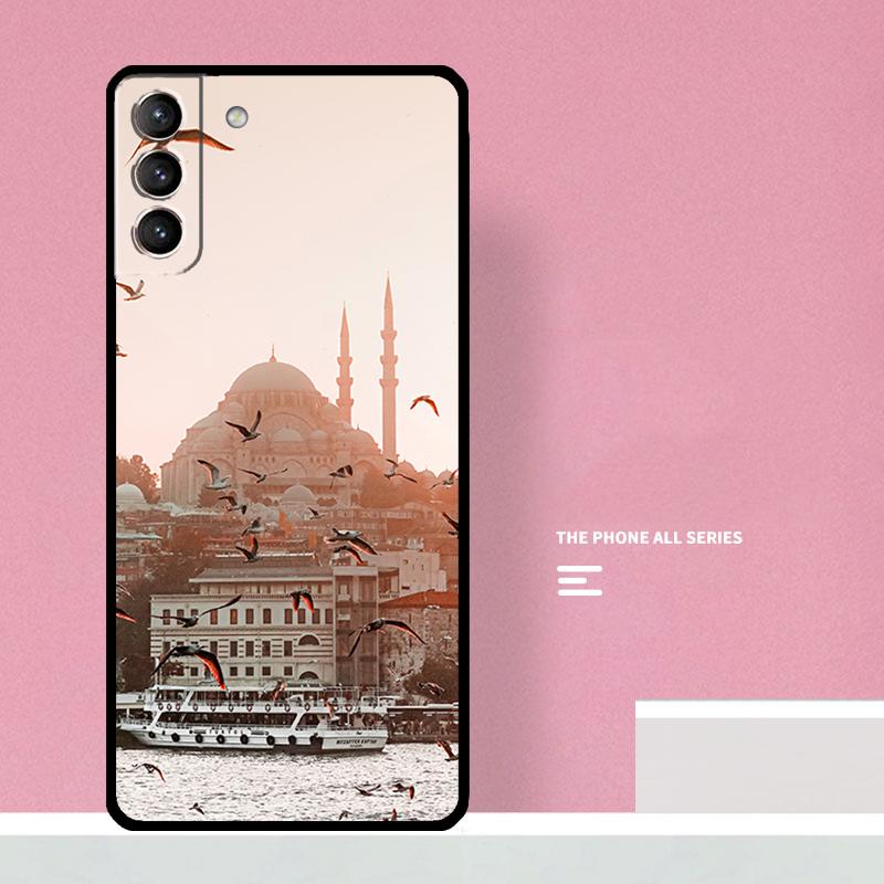 Турция Стамбул Пейзаж Чехол для телефона Samsung Galaxy S23 S22 Ultra Plus S8 S9 S10 Plus Note 10 20 S21 FE S20 FE Чехол