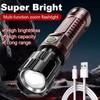 Powerful LED Flashlight Rechargeable USB 18650 Waterproof Zoom Fishing Hunting Tactical Flashlight Emergency Flashlight
