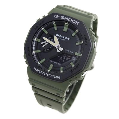 Мужские часы G-Shock Utility Color Carbon Core Guard GA-2110SU-3AJF Green [Японская модель для внутреннего рынка]
