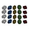 Набор из 20 десятигранных кубиков D10 для настольных игр RPG, игрушек для бара, обучения математике, ролевых игр