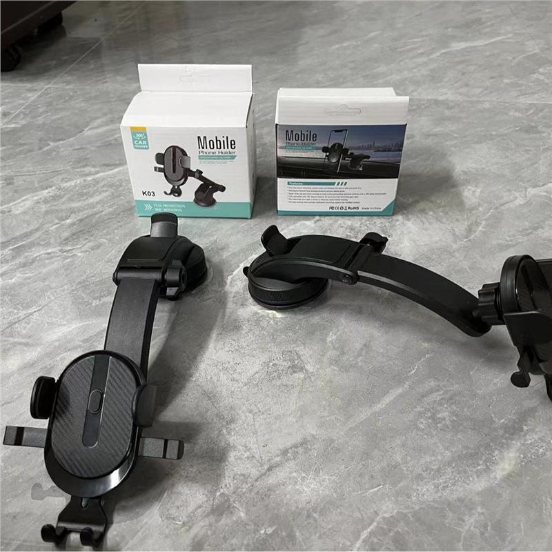 New Auto-Lock Phone Mount: Telescopic Suction Cup & Air Vent Holder