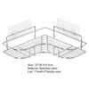 1 комплект, высококачественный органайзер для душа, большая вместительная угловая полка для душа, держатель для хранения без дырокола