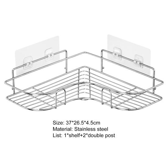 1 комплект, высококачественный органайзер для душа, большая вместительная угловая полка для душа, держатель для хранения без дырокола
