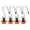 Pack Of 4 Cargo Motorhomes Campers Track Lock Buckle Hooks Alloy Fittings Accessories For Airline Rail Secure Transport
