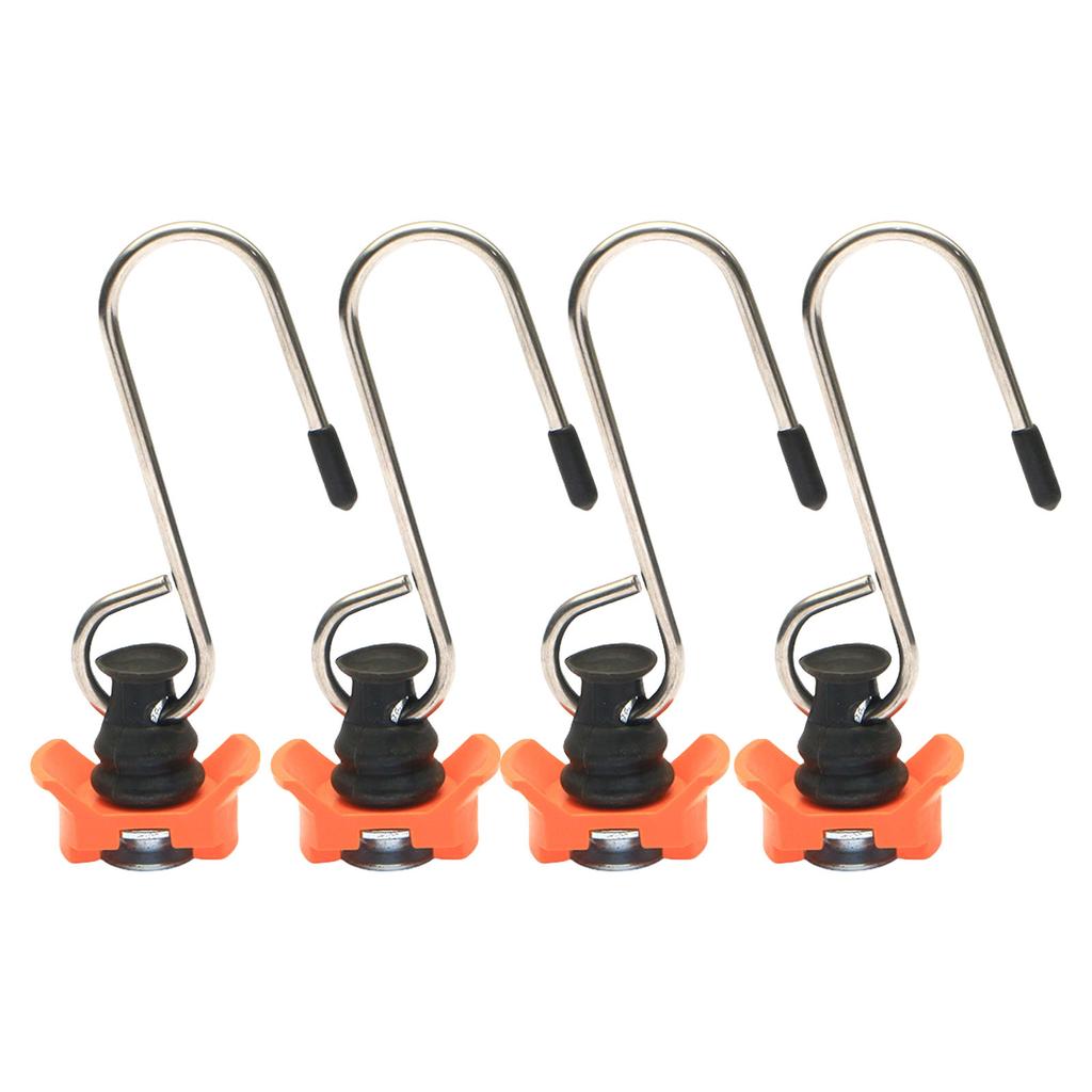 Pack Of 4 Cargo Motorhomes Campers Track Lock Buckle Hooks Alloy Fittings Accessories For Airline Rail Secure Transport