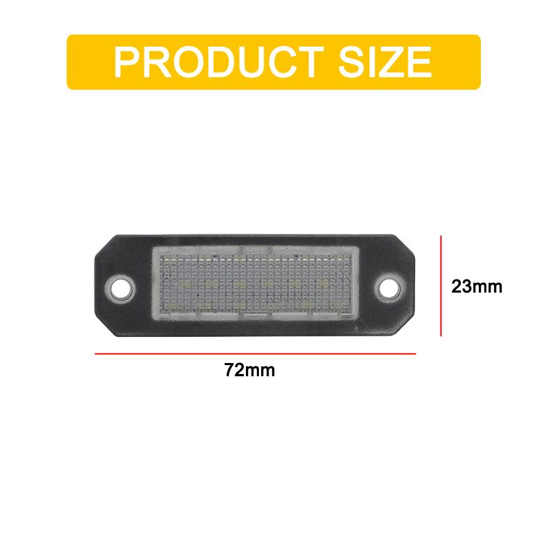 12V LED Number Plate Lamp For VW Transporter T5/T6 2003-2019 Caddy 2004-2017 White License Plate Light Assembly