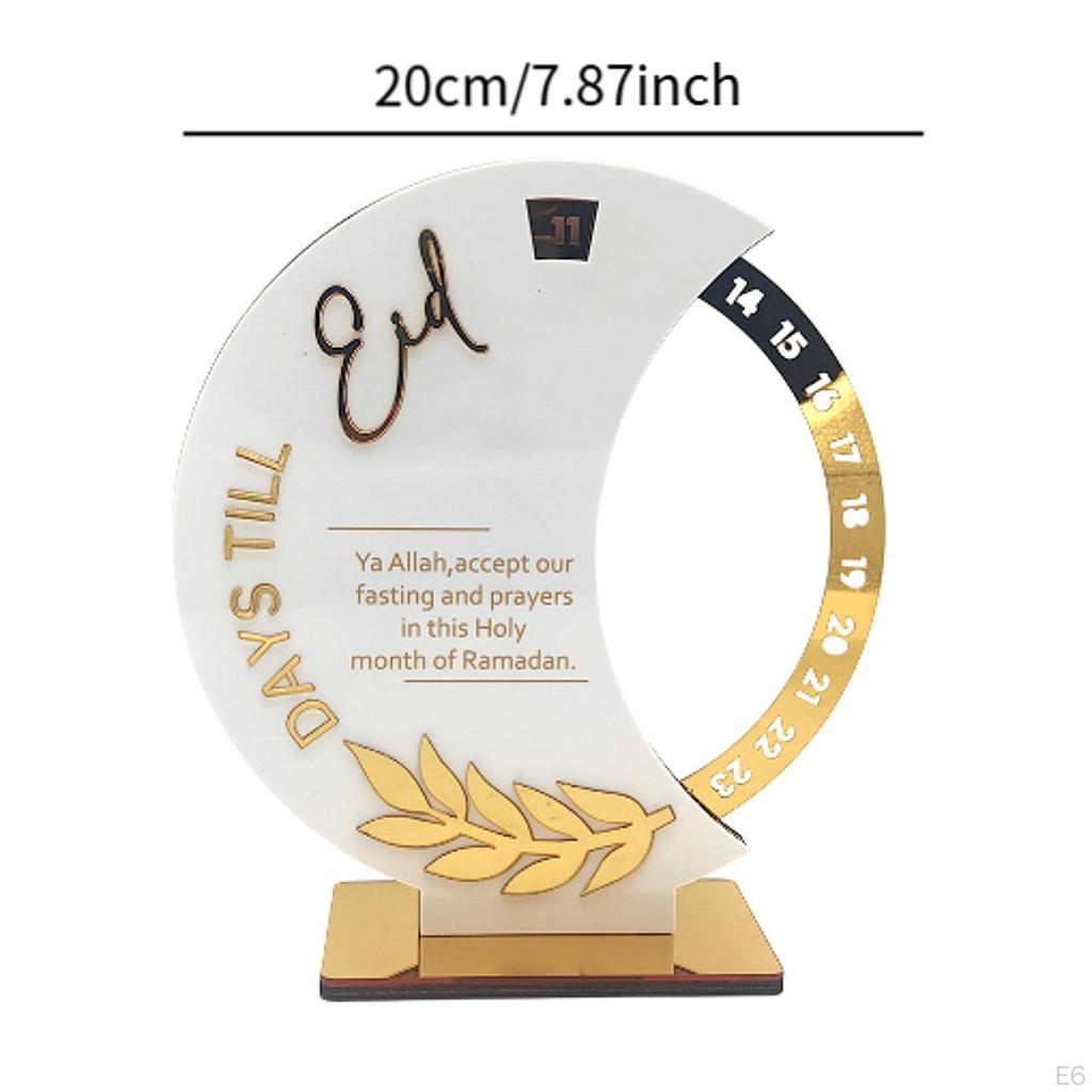 Мусульманский календарь Рамадан Адвент Коллекция акриловых табличек Центральное украшение стола Украшение Ид Мубарак