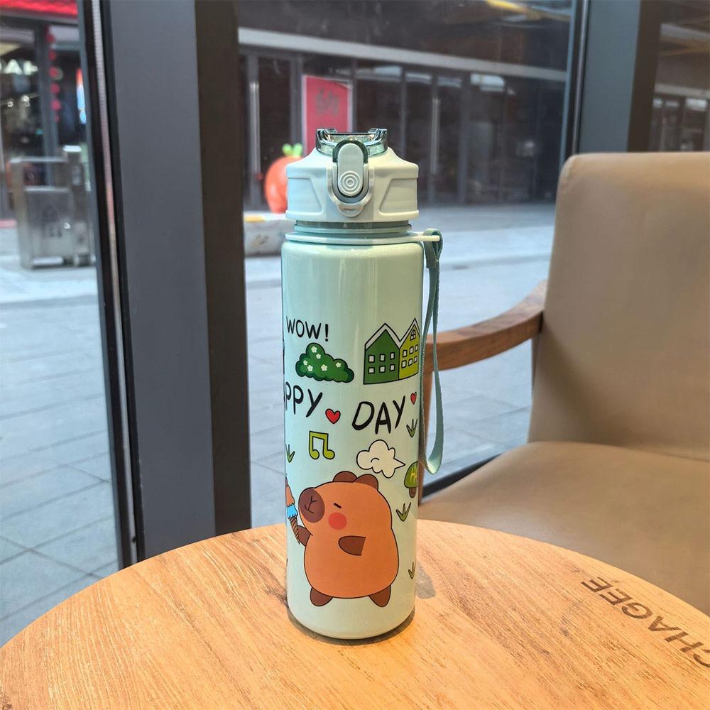 Plastic Water Bottle with Straws Sports Cup Convenient Water Cup  Outdoor Travel