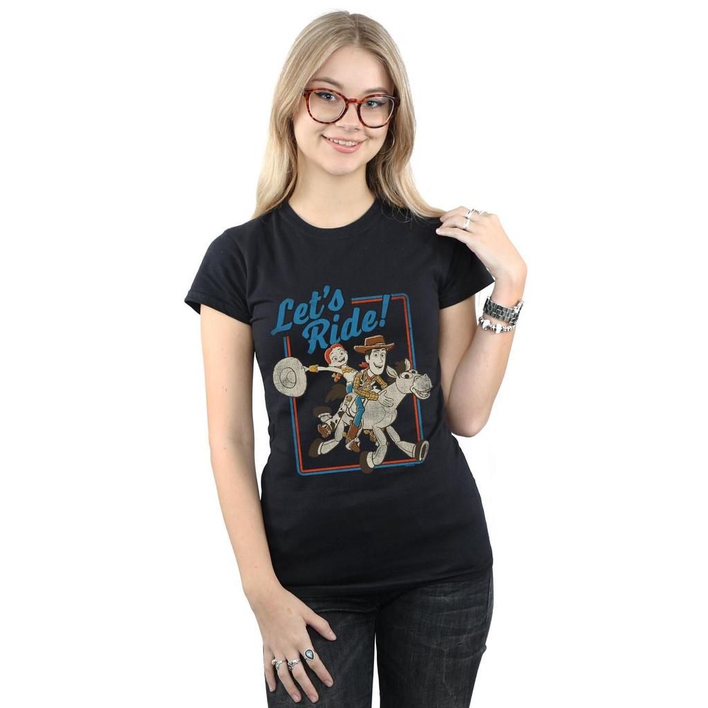 Disney Womens/Ladies Toy Story 4 Let´s Ride Cotton T-Shirt