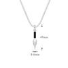 [AWNL] Men's Kunai Necklace, Silver, Venetian Chain, 18K White Gold Coated, 925 Sterling Silver, Esoteric Buddhism, Protection from Evil, Amulet