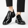 FashionMen Dress Shoes Formal Dress Shoe Black Leather Shoes Men Lace Up Point Toe Business Casual Shoes for Men Wedding Party Office