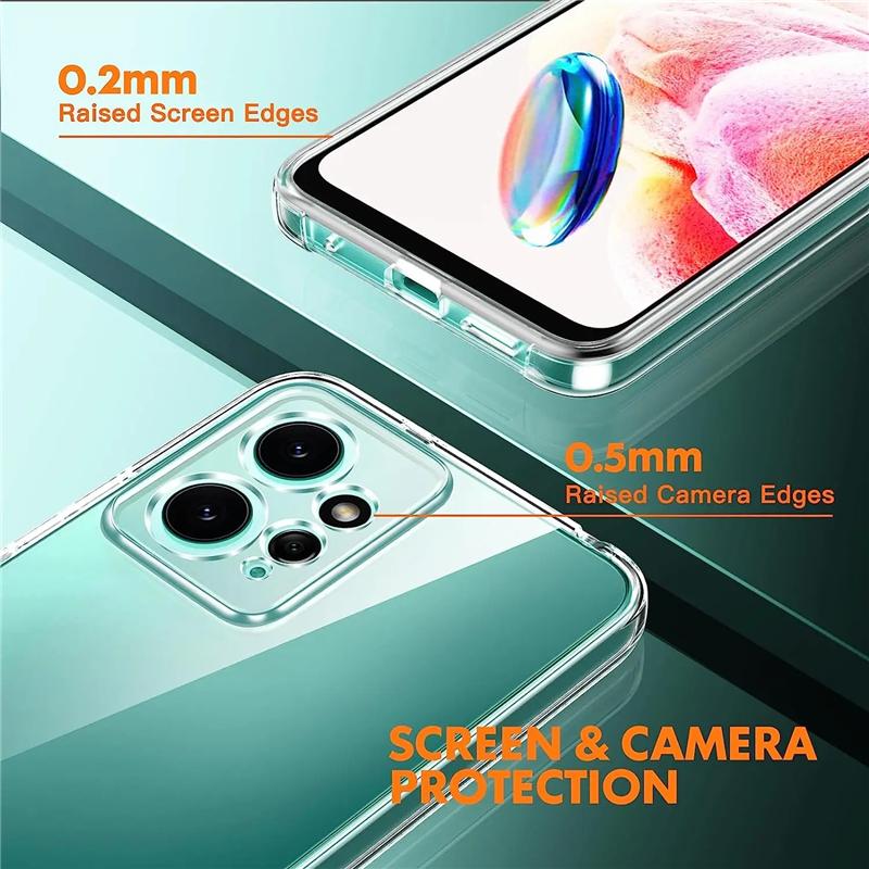 360 Clear Double Full Cover Case For Xiaomi Redmi Note 13 Note13 Pro Plus 4G 5G Shockproof Soft Silicone Front Back Cases