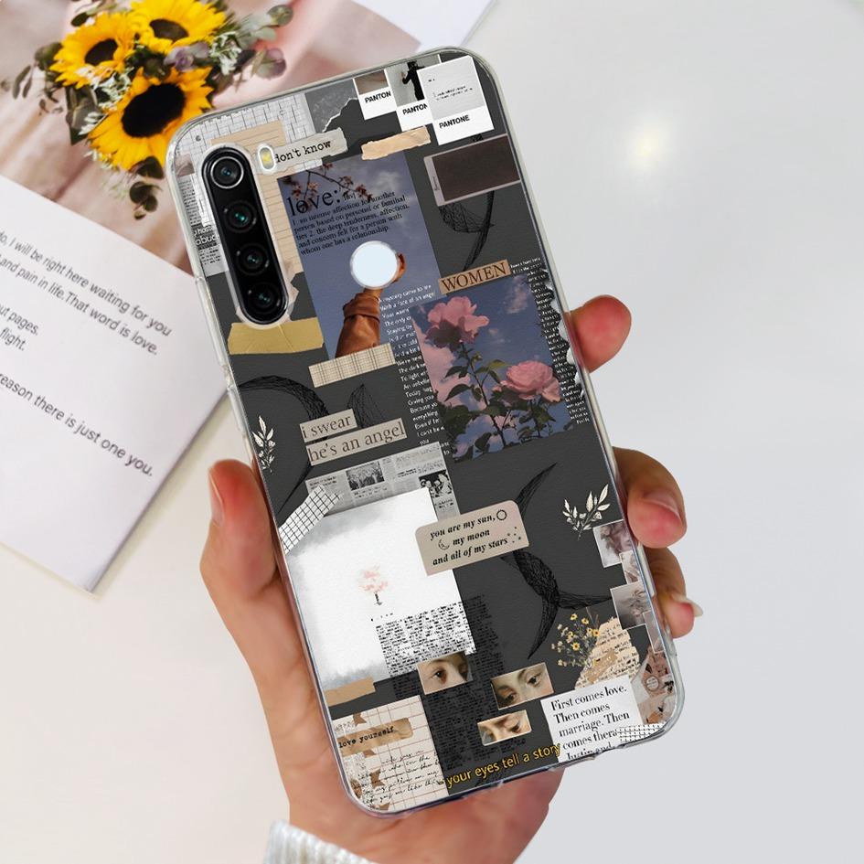 Для Xiaomi Redmi Note 8 Чехол Милый Мультяшный Мягкий Силиконовый Чехлы Для Телефона Для Xiaomi Redmi Note 8T 8 t Чехол На Redmi Note8 Задняя Крышка