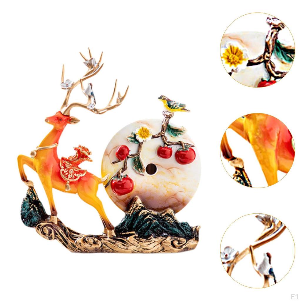 Статуя оленя из смолы, креативная коллекция, скульптура, настольное украшение для столешницы, входной двери, гостиной