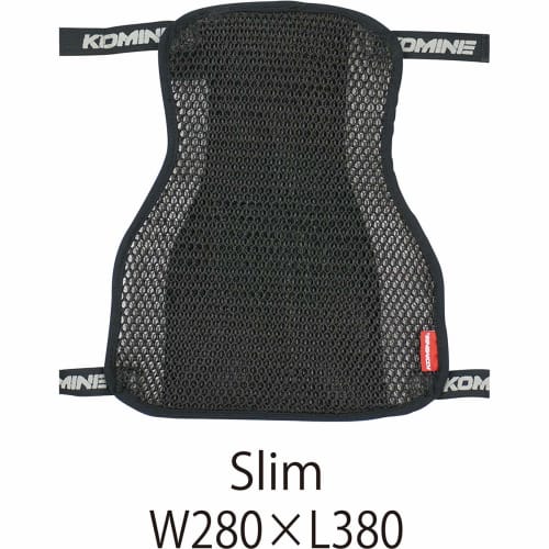 KOMINE Motorcycle 3D Mesh Seat Cover 2L Anti-Slip Black L AK-109 891 Mesh Material