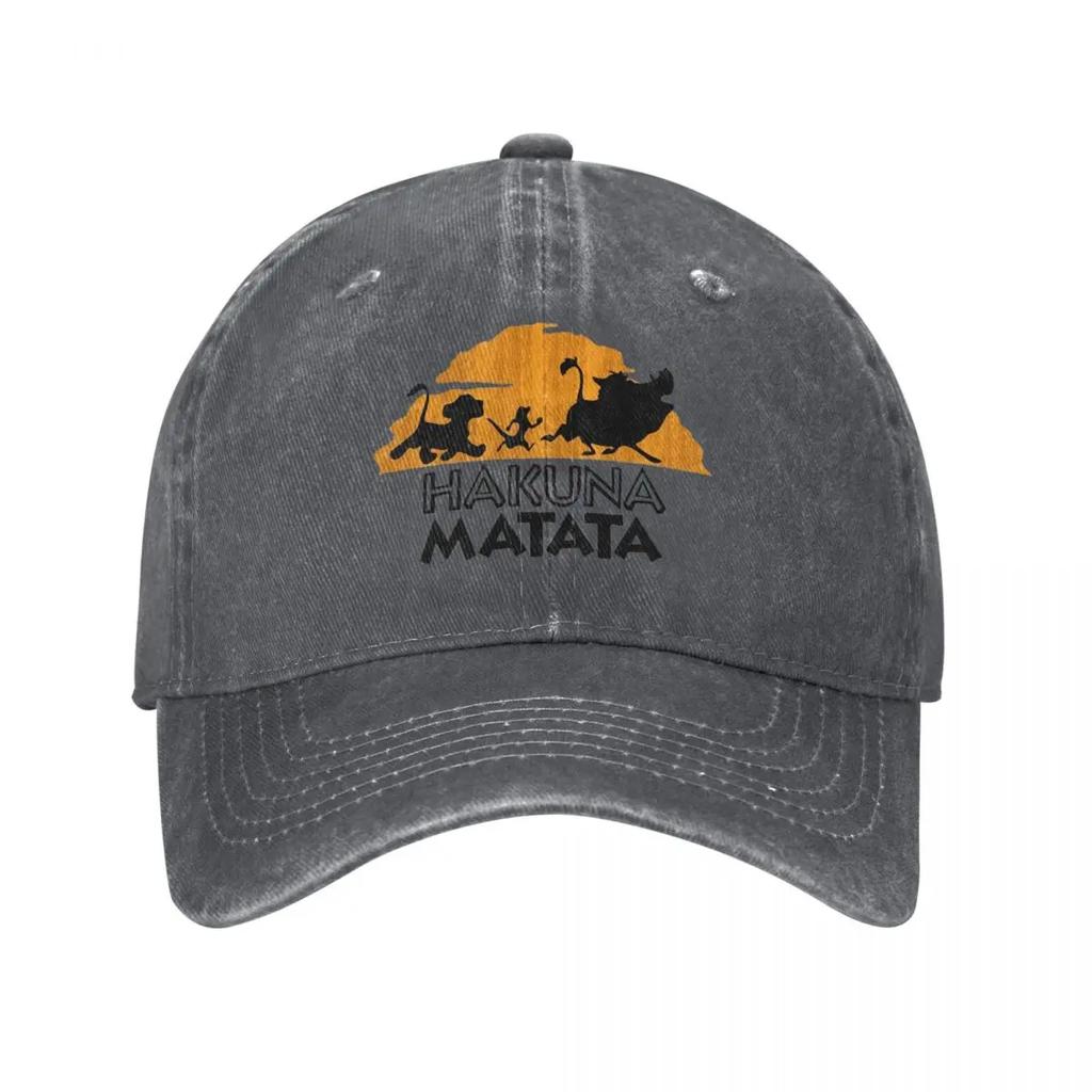 The Washed Baseball Cap Hakuna Matata Vintage Hip Hop Dad Hats Summer Women Unisex Outdoor Sports Designer Snapback Cap