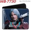 Devil May Cry Wallet Short Bifold Colorful Print Anime Game Card Holder Coin Pocket Collectible Gift 1pcs