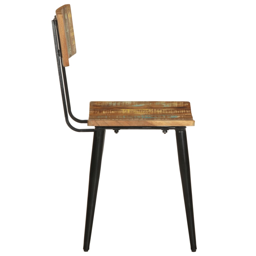 Dining Chairs Set of 2 Solid Reclaimed Wood
