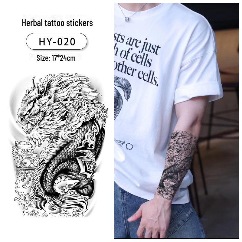 Водостойкие, долговечные наклейки-татуировки с изображением травяных цветов для мужчин и женщин — полуперманентные, неотражающие татуировки на руки и ноги