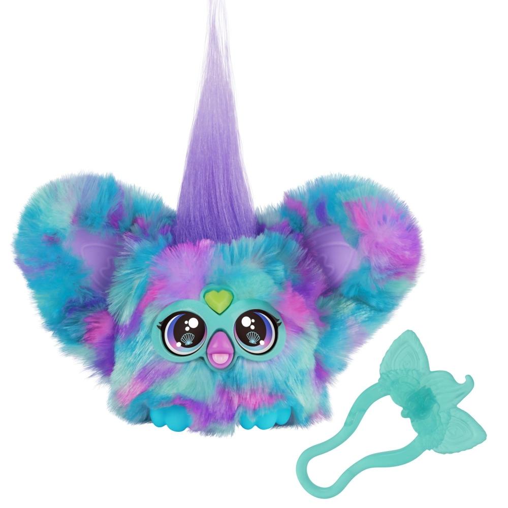 Furby Furbrets Mermey Mini Friend Более 45 звуков, только язык Furby, электрическая мягкая игрушка, для детей от 6 лет, многоцветная G0401 Оригинальный продукт