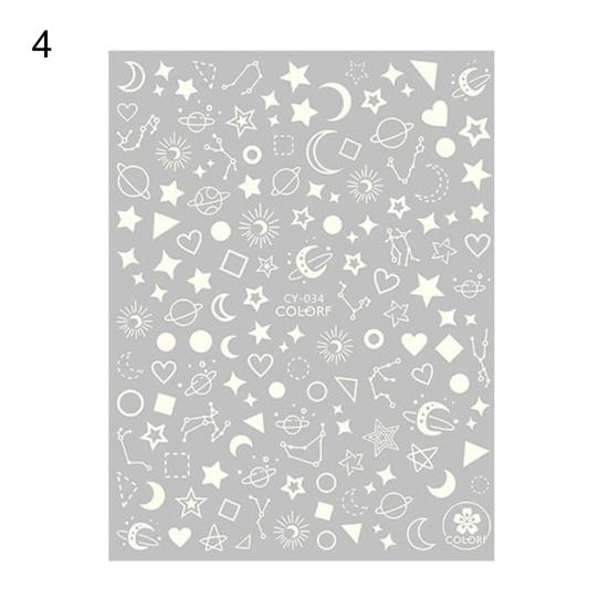 Наклейки для ногтей, яркая шелковистая элегантная светящаяся наклейка «сделай сам», 3D светящаяся бабочка, украшение для красоты