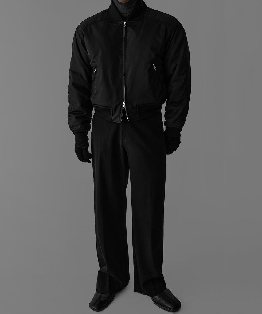 Bowlow Product Crop Heavy Ma-1 Padded Jacket [Black]