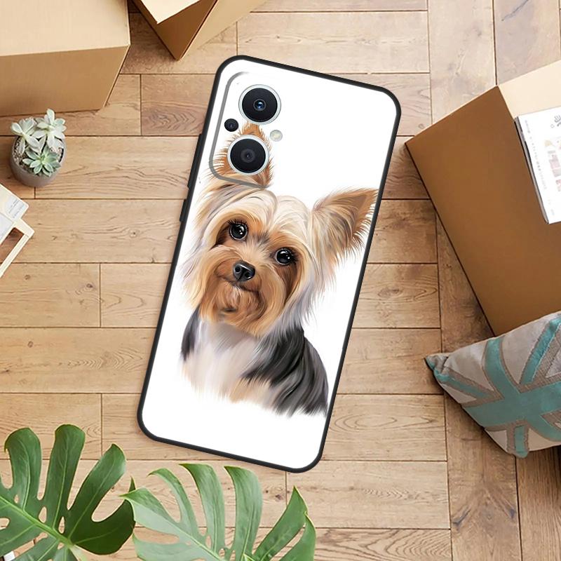 Чехол для телефона с щенком йоркширского терьера для OPPO Reno 14 12 11 13 F 10 Pro 8T 8 Lite OPPO Find X9 X8 X6 X5 Pro Задняя крышка