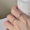 Square Diamond Ring Female Fashion Personality Square Ring With Adjustable Opening Micro Inlaid Zircon Chain Index Finger Ring