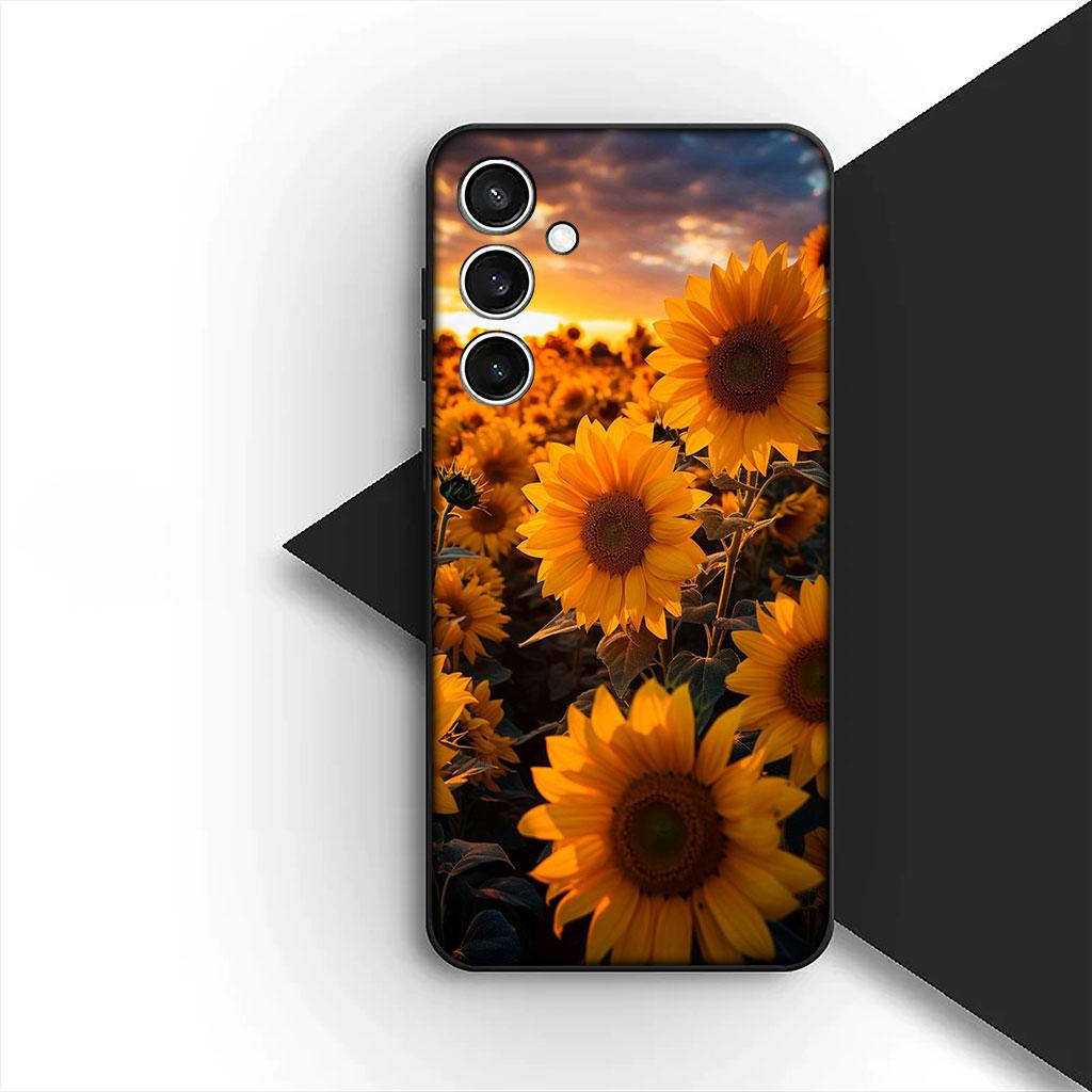 Phone Cover for Motorola Moto Edge 70 60 Fusion NEO Pro G Stylus G56 G96 G04 G05 20 Case Sunflower Yellow Flower Butterfly