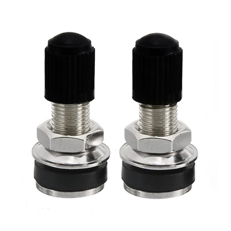 1 Pair Tubeless Tire Valves with Dustproof Cover Universal Motorbike Scooter Car Tire Valves Replacement Tire Valves